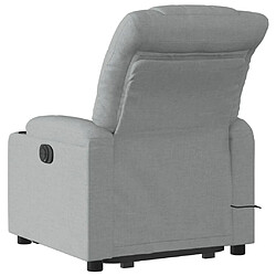 Acheter Maison Chic Fauteuil Relax pour salon, Fauteuil inclinable de massage électrique Gris clair Tissu -GKD66868