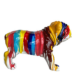 Figurine Bulldog Kuatéh Gregor 61x32x38 cm Multicolore