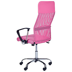 Beliani Chaise de bureau Rose DESIGN pas cher