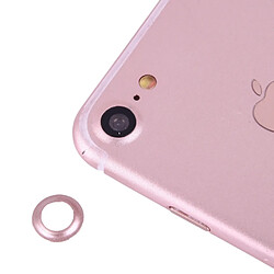 Wewoo Protection appareil photo or rose pour la couverture de de lentille de caméra arrière de iPhone 7 avec l'aiguille