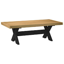 Acheter vidaXL Table basse NOAIN pieds en forme de X 120x60x40 cm massif pin