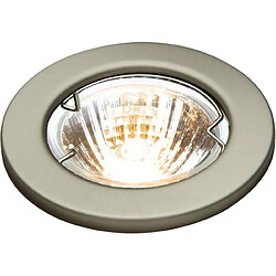 KNIGHTSBRIDGE Downlight en chrome brossé avec pont, 12V 50W