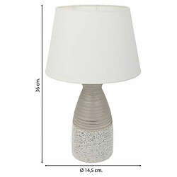 Avis Lampe de bureau Alexandra House Living Argent Céramique 14 x 36 x 14 cm