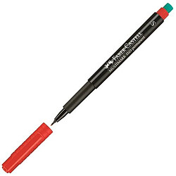 Faber-Castell Marqueur permanent 1523 M - Rouge (10 Unités)