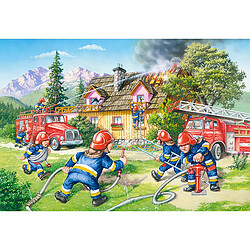 Castorland Puzzle 40 pièces maxi : Au feu les pompiers