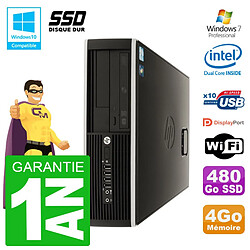 PC HP Compaq 8100 SFF G6950 RAM 4Go SSD 480Go Graveur DVD Wifi W7 - Occasion