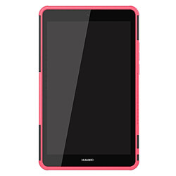 Avis Wewoo Housse Coque Pour Huawei MediaPad M5 Lite 8 Texture de pneu TPU + PC Antichoc avec support rose