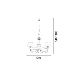 Avis EPIKASA Suspension Ronda, Laiton, Métal, 54x54x110 cm