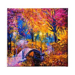 EPIKASA Impression sur Toile Pont 3, Multicouleur, Polyester, 60x3x60 cm