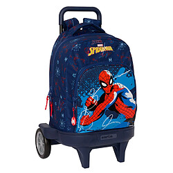 Spiderman Cartable à roulettes Spider-Man Neon Blue marine 33 X 45 X 22 cm