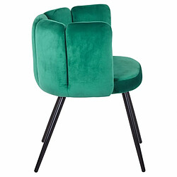 Acheter Paris Prix Lot de 2 Chaises Design Velours Agal 75cm Vert