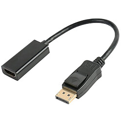 iLike HD8 Hdmi (Type A) femelle vers Display Port mâle Câble adaptateur 1080P (Full HD) 25 cm Noir