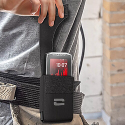 Crosscall Étui Ceinture Holster Original Clip Rotatif pour Smartphone Taille S Noir pas cher