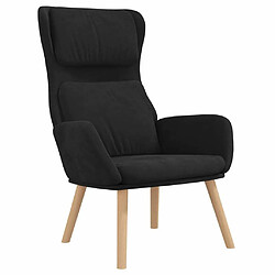 Maison Chic Chaise de relaxation | Fauteuil relax Noir Velours -GKD61780 