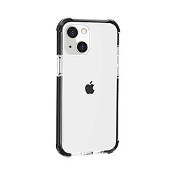 Coque en acrylique, antichoc, transparent épaissi aux quatre coins dégager/le noir pour votre Apple iPhone 13 mini 5.4 pouces