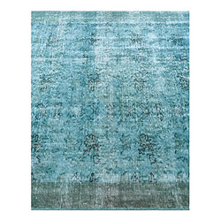 Vidal Tapis de laine 241x140 Bleu Ultra Vintage pas cher