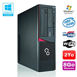 PC Fujitsu E720 E85+ SFF G3220 3GHz 8Go 2000Go Graveur WIFI W7 - Occasion