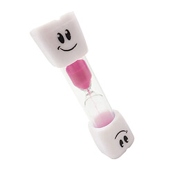 brosse à dents minuterie sablier enfants sourire sable oeuf horloge minuterie 3 min rose pas cher