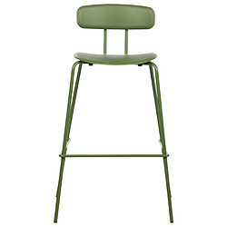 Acheter Beliani Tabouret de bar Set de 2 Vert SIBLEY