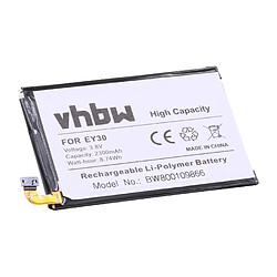 vhbw Li-Polymer Batterie 2300mAh (3.8V) pour téléphone portable, smartphone Motorola Moto X 2nd, X 3605, X+1 comme EY30, SNN5945A.