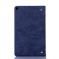 Avis Wewoo Housse Coque Etui à rabat horizontal en cuir de style livre pour Galaxy Tab A 10.1 2019 T510 / T515avec porte-cartes et / Portefeuille Bleu marine