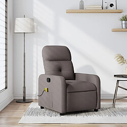 Maison Chic Fauteuil Relax pour salon, Fauteuil de massage inclinable Taupe Tissu -GKD20925