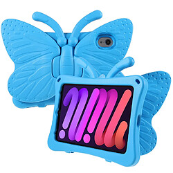 Coque en TPU motif papillon, eva avec béquille bleu pour votre iPad mini (2021)