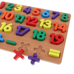 Puzzle En Bois Enfants/bébé Jouet Cognitif Numéro De Mathématiques 1-20