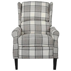 Maison Chic Fauteuil inclinable,Fauteuil luxe de relaxation Gris Tissu -MN38389