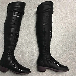 Acheter Jeu de Simulation - Echelle 1:6 Paire de Bottes Longues Vêtements pour Poupée 12'' Action Figures Femme