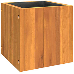 vidaXL Jardinière 25x25x25 cm bois massif d'acacia