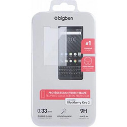 BigBen Connected Protège-écran pour BlackBerry Key 2 en verre trempé 2.5D Anti-rayures Transparent