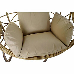 Fauteuil de jardin suspendu DKD Home Decor 90 x 70 x 110 cm 105 x 75 x 226 cm Beige Métal Marron rotin synthétique