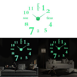 Acheter Horloge Lumineuse Murale Bricolage Autocollant 3d Moderne Maison Bar Décor Montre B