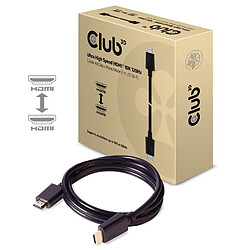 Club 3D CLUB3D Ultra High Speed HDMI™2.1 Cable 10K 120Hz 48Gbps M/M 2 m./6.56 ft. câble HDMI