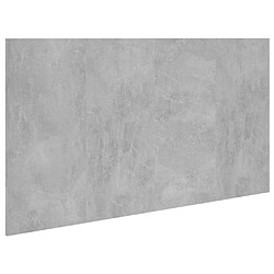 vidaXL Tête de lit Gris béton 160x1,5x80 cm Bois d'ingénierie