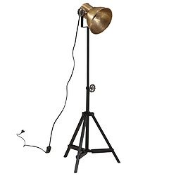 vidaXL Lampadaire 25 W laiton antique 35x35x65/95 cm E27