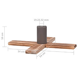 vidaXL Support de sapin de Noël 54x54x16 cm pas cher