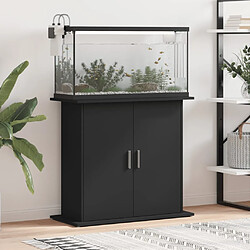 vidaXL Support pour aquarium noir 81x36x73 cm bois d'ingénierie