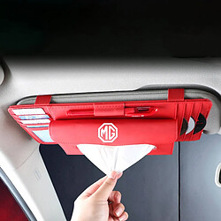 Avis Universal Parapluie de voiture, boîte à mouchoirs, carte de crédit, porte-CD, clip MG ZS HS IGS MG3 MG5 TF ZT T MG6 MG7 GT 3SW |(Rouge)