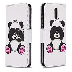 Etui en PU surface d'impression panda mignon pour votre Nokia 2.3