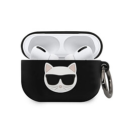 Caseink Coque Karl Lagerfeld ? KLACAPSILCHBK Apple Airpods Pro Noir