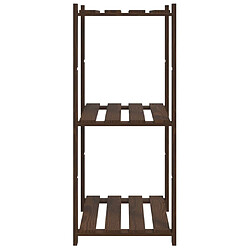 Avis vidaXL Support de rangement à 3 niveaux marron 60x38x90 cm bois de pin