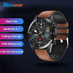 Avis Universal Smartwatch Homme IP68 Imperméable ECG Fréquence cardiaque Pression artérielle Smartwatch (Marron)