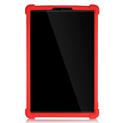 Coque en silicone souple avec béquille coulissante rouge pour votre Lenovo Tab M10 HD Gen 2 TB-X306