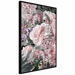 Paris Prix Affiche Murale Encadrée Floral Life 20 x 30 cm Noir