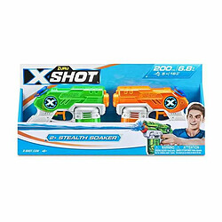 BigBuy Fun Pistolet à Eau X-Shot Warfare Double Small Stealth 2 Pièces 16 x 13 x 3 cm