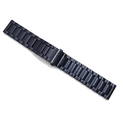 Bracelet en métal 3 perles en titane 22 mm noir pour votre Samsung Galaxy Watch3 45mm