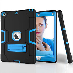 Coque en silicone noir/bleu clair pour votre Apple iPad 9.7