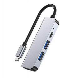 GUPBOO Adaptateur Hub 2 x USB-A USB-C TYPE-C HDMI vers ordinateur portable,JL918